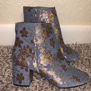 Gray Ankle Boots